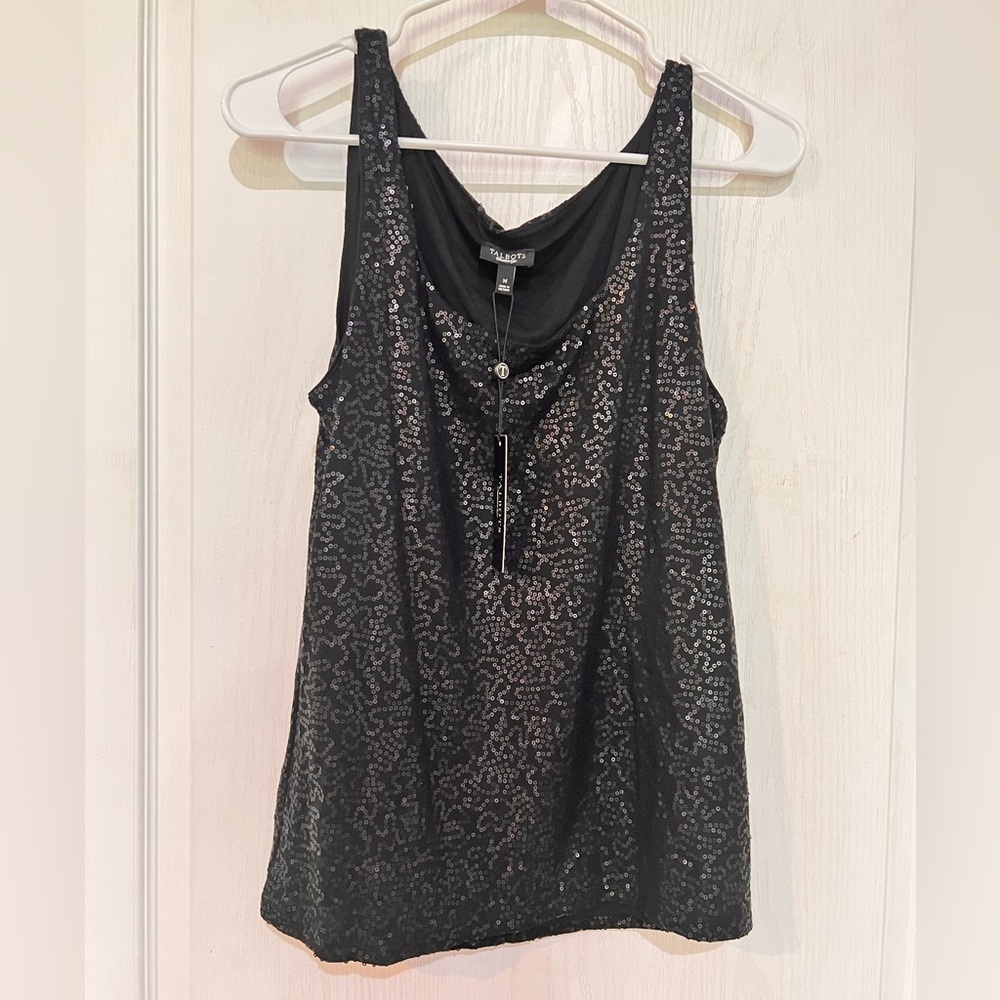 NWT Talbots Sequined Tank Top